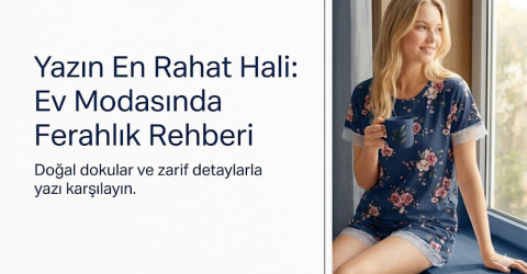 yazlık pijama penye gecelik