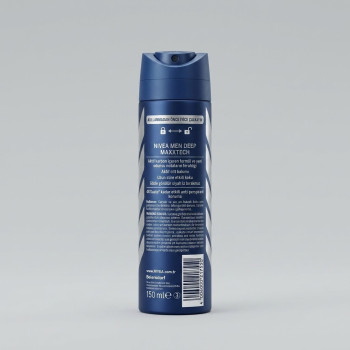 Nivea Men Deep Beat Aktif Karbon Erkek Sprey Deodorant 150 ml