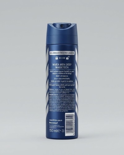 Nivea Men Deep Beat Aktif Karbon Erkek Sprey Deodorant 150 ml