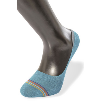 Türen Erkek Çizgili Babet Çorap 6'li Paket 9002/Turkuaz