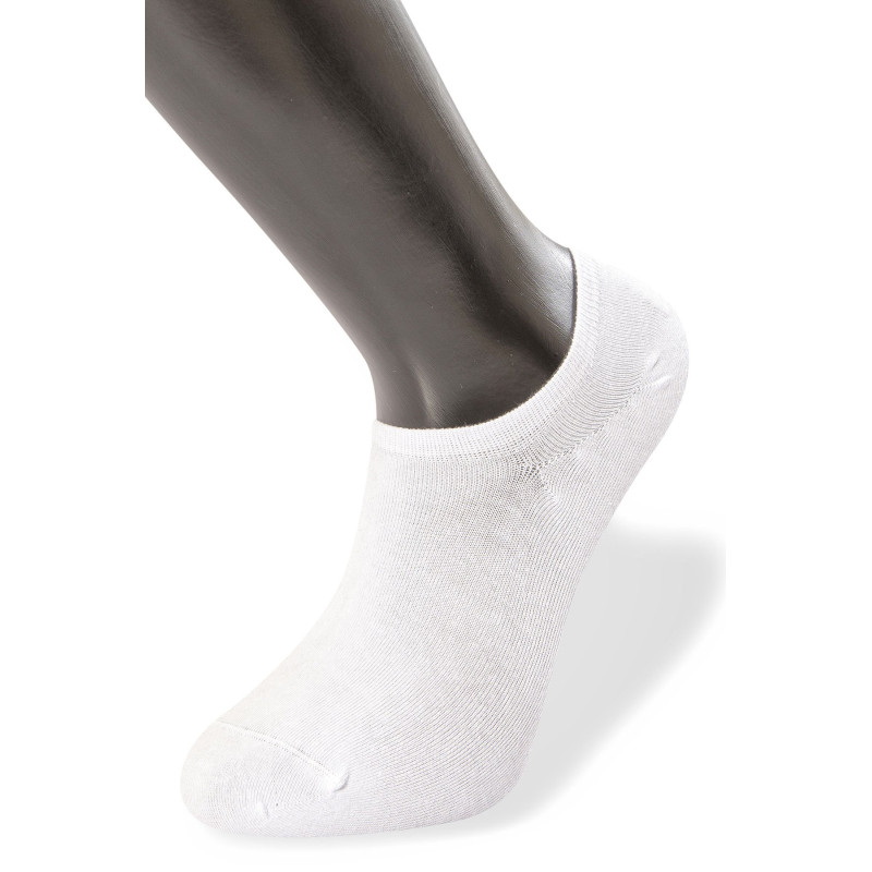 Türen Erkek Düz Sneakers Çorap 6'li Paket 9004/Beyaz