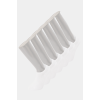 Türen Erkek Düz Sneakers Çorap 6'li Paket 9004/Beyaz
