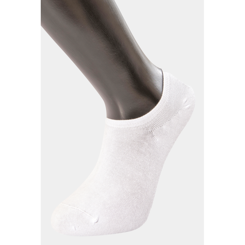 Türen Erkek Düz Sneakers Çorap 6'li Paket 9004/Beyaz