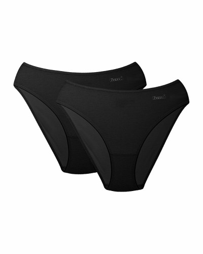 Kom Basic 2 Li Pamuk Slip - Siyah