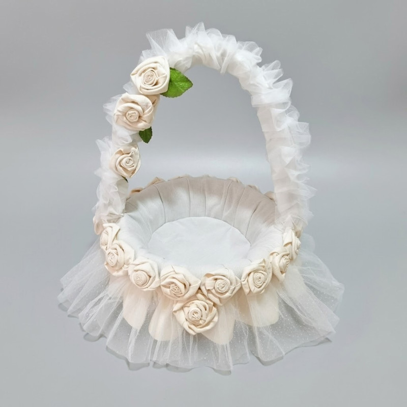 Beyaz Güller Nişan Sepeti