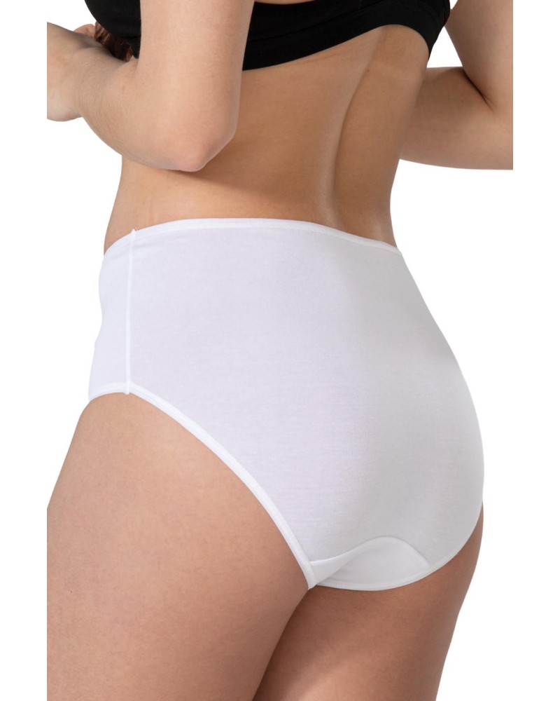 BEYAZ MI Emay 1445 Modal Cotton Yüksekbel Dantelli Külot