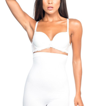 BEYAZ MI Emay 2077 Yüksek Bel Desenli Paçalı Korse