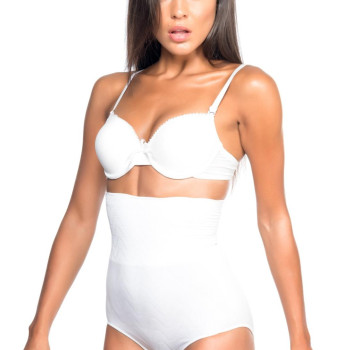 BEYAZ MI Emay 2079 Yüksek Bel Desenli Double Slip Korse