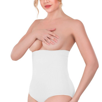 BEYAZ MI Emay 2080 Yüksek Bel Çıtçıtlı Slip Korse