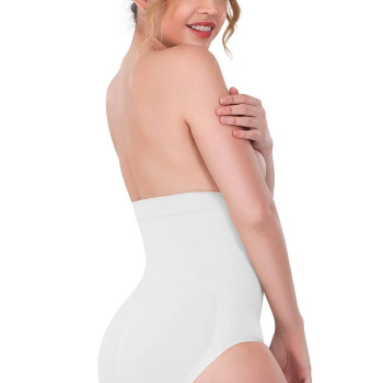 BEYAZ MI Emay 2080 Yüksek Bel Çıtçıtlı Slip Korse