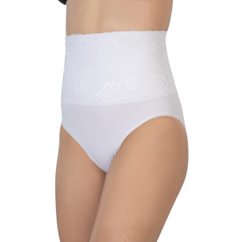 BEYAZ MI Emay 2090 Önü Dantelli Yüksek Bel Slip Korse