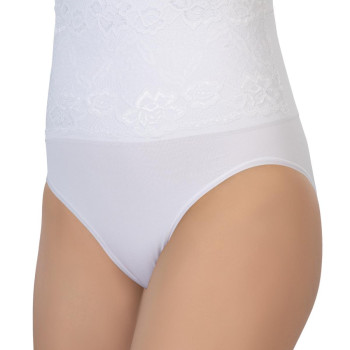 BEYAZ MI Emay 2090 Önü Dantelli Yüksek Bel Slip Korse