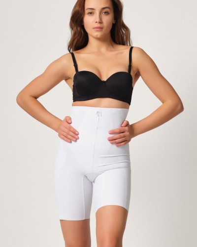 BEYAZ MI Emay 2814 Double Yüksek Bel Boxer Lazer Korse