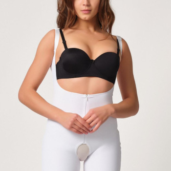 BEYAZ MI Emay 2834 Göğsü Açık Ferumalı Tül Popo Boy Lazer Korse