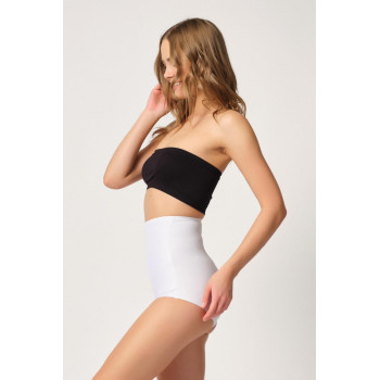 BEYAZ MI Emay 2842 Lazer Dantelli Slip Korse