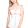 BEYAZ MI Emay 2886 Yüksek Bel Tül Slip Lazer Korse