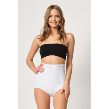 BEYAZ MI Emay 2931 Karın Balen Destekli Slip Lazer Korse