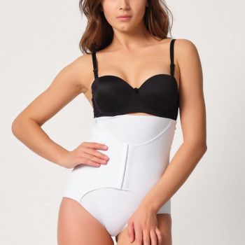 BEYAZ MI Emay 2932 Double Karın Agraf Destekli Slip Lazer Korse