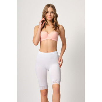 BEYAZ MI Emay 3004 Soft Uzun Paça Dantel Boxer