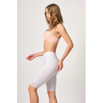 BEYAZ MI Emay 3004 Soft Uzun Paça Dantel Boxer