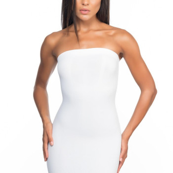 BEYAZ MI Emay 5065 Straplez Elbise Korse