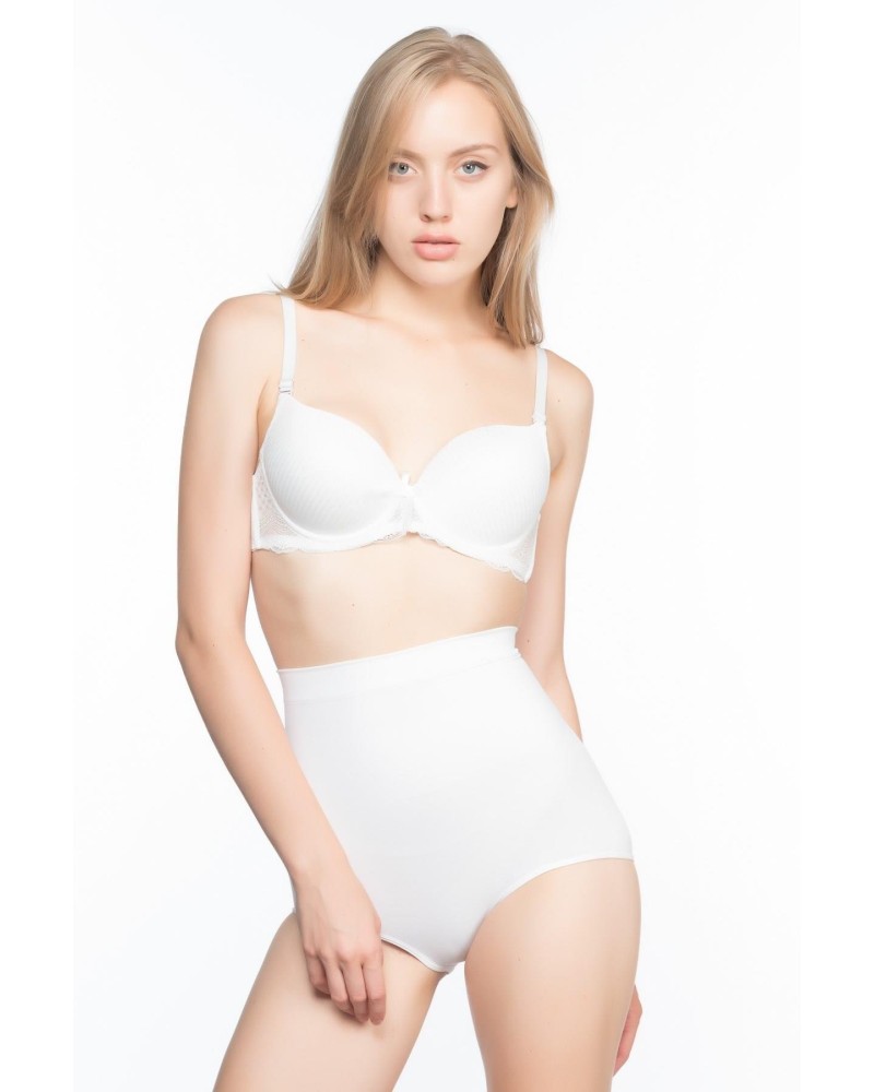 BEYAZ MI Emay 7024 Yüksek Bel Slip Korse