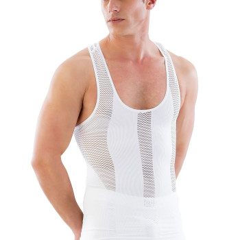 BEYAZ MI Emay E1009 Fileli Erkek Korse Atlet