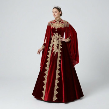 Bindallı Kına Elbisesi 20-113 Kırmızı