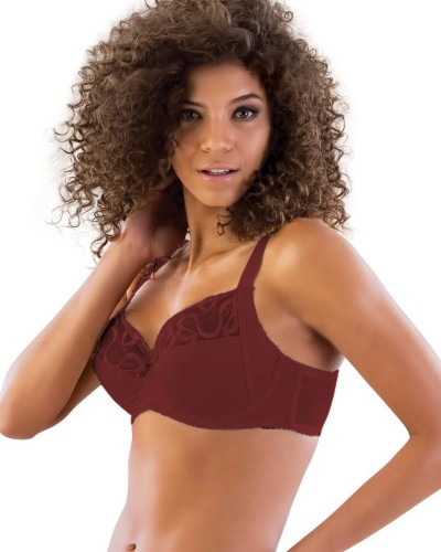 BORDO MI Emay 113 C Balenli Toparlayıcı Sütyen BORDO MI Emay 113 C Balenli Toparlayıcı Sütyen