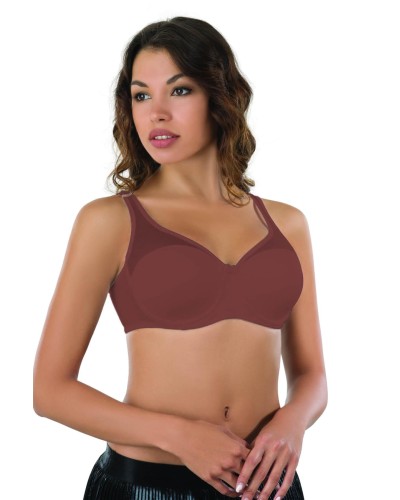 BORDO MI Emay 167C Pedli Tül Toparlayıcı Sütyen BORDO MI Emay 167C Pedli Tül Toparlayıcı Sütyen