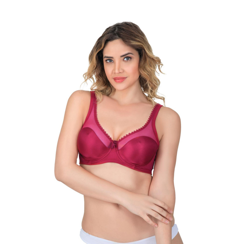 BORDO MI Emay 169 B Basic Balenli Toparlayıcı Sütyen