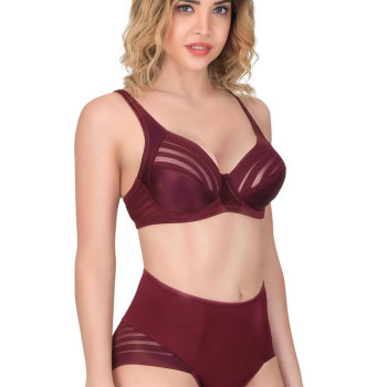 BORDO MI Emay 177 B Toparlayıcı Sütyen Takım