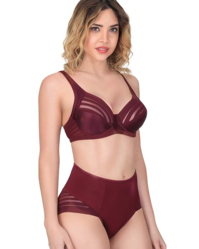 BORDO MI Emay 177 B Toparlayıcı Sütyen Takım