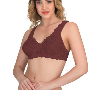BORDO MI Emay 178 B Balenli Dantelli Sütyen BORDO MI Emay 178 B Balenli Dantelli Sütyen