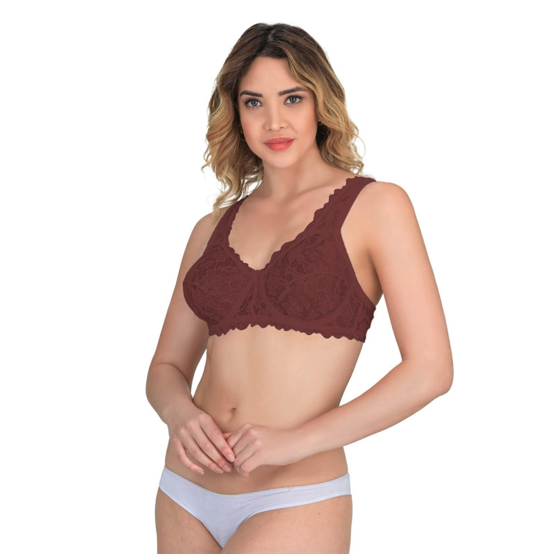 BORDO MI Emay 178 C Balenli Dantelli Sütyen BORDO MI Emay 178 C Balenli Dantelli Sütyen