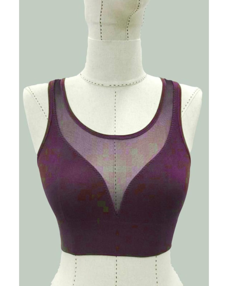 BORDO MI Emay 4028 Seamless Tül Toparlayıcı Büstiyer