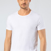 Cacharel - Bisiklet Yaka Erkek T-shirt 1305/Beyaz