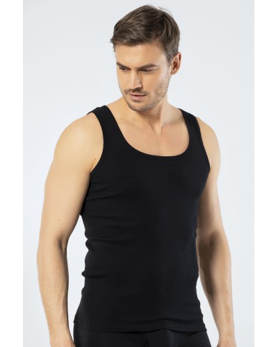 Cacharel Erkek 2'li %100 Pamuk Atlet 1501/Siyah