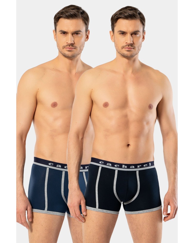 Cacharel Erkek 2'li Biyeli Boxer 1322/Lacivert-İndigo