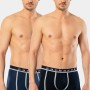 Cacharel Erkek 2'li Biyeli Boxer 1322/Lacivert-İndigo