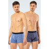 Cacharel Erkek 2'li Inkjet Melanj Boxer 1324/Lacivert-İndigo