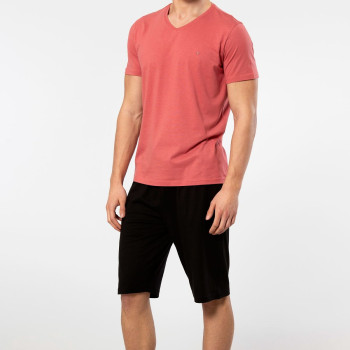 Cacharel Erkek Kisa Kollu Modal Bermuda Takim 2193/Mercan