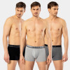 Cacharel Erkek 3'lü Boxer 1337/Siyah-Gri-Antrasit