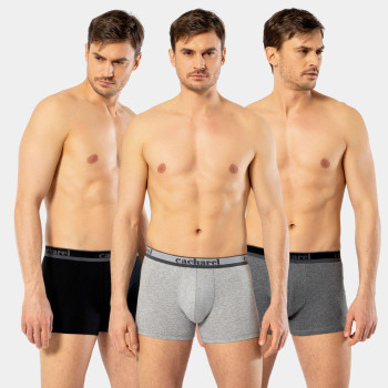 Cacharel Erkek 3'lü Boxer 1337/Siyah-Gri-Antrasit