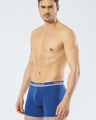 Cacharel Erkek Uzun Paçali 3'lü Boxer 1338/Lacivert-İndigo-Saks