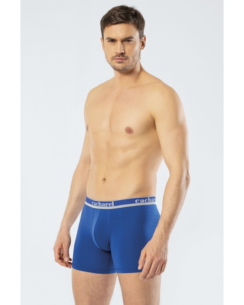Cacharel Erkek Uzun Paçali 3'lü Boxer 1338/Lacivert-İndigo-Saks