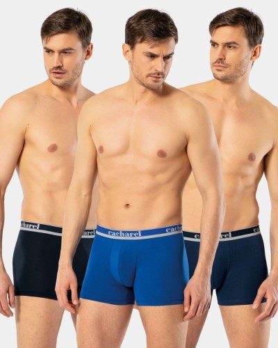 Cacharel Erkek 3'lü Boxer 1337/Lacivert-İndigo-Saks