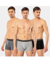Cacharel Erkek 3'lü Boxer 1320/Siyah-Antrasit-Gri