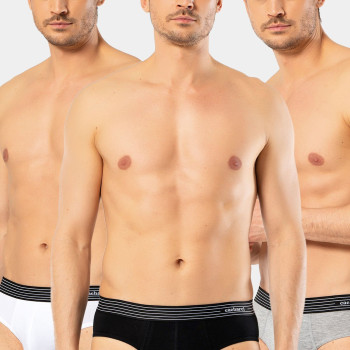 Cacharel Erkek 3'lü Slip 1321/Beyaz-Siyah-Gri Cacharel Erkek 3'lü Slip 1321/Beyaz-Siyah-Gri
