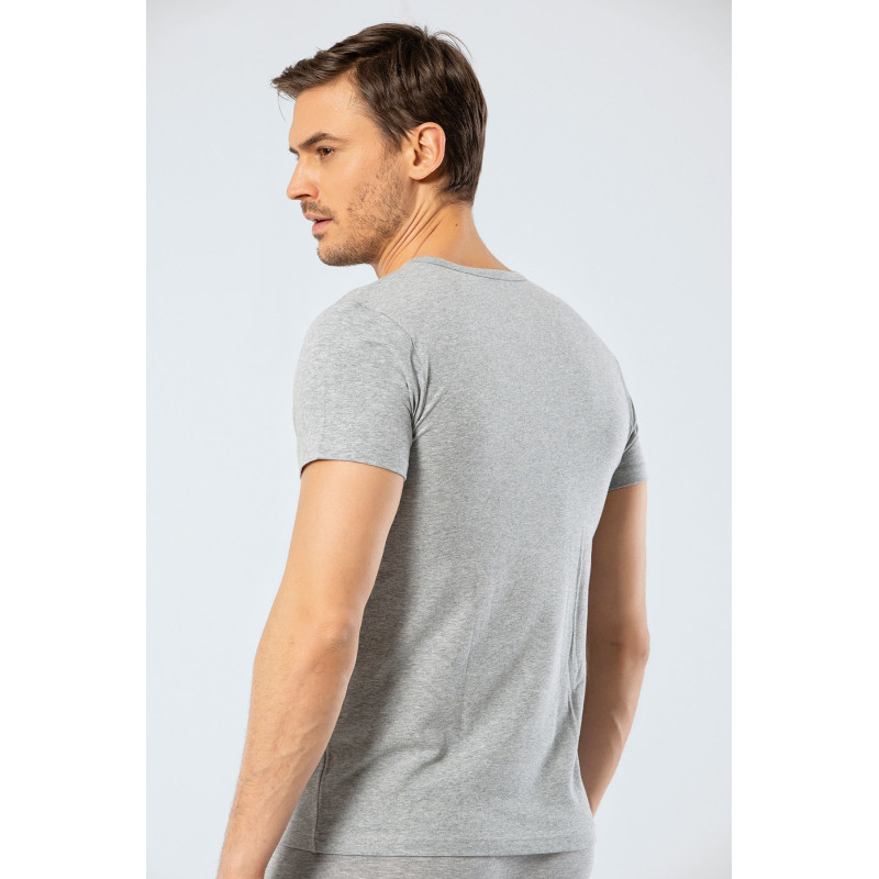 Cacharel Erkek Bisiklet Yaka Dügmeli T-shirt 1308/Gri
